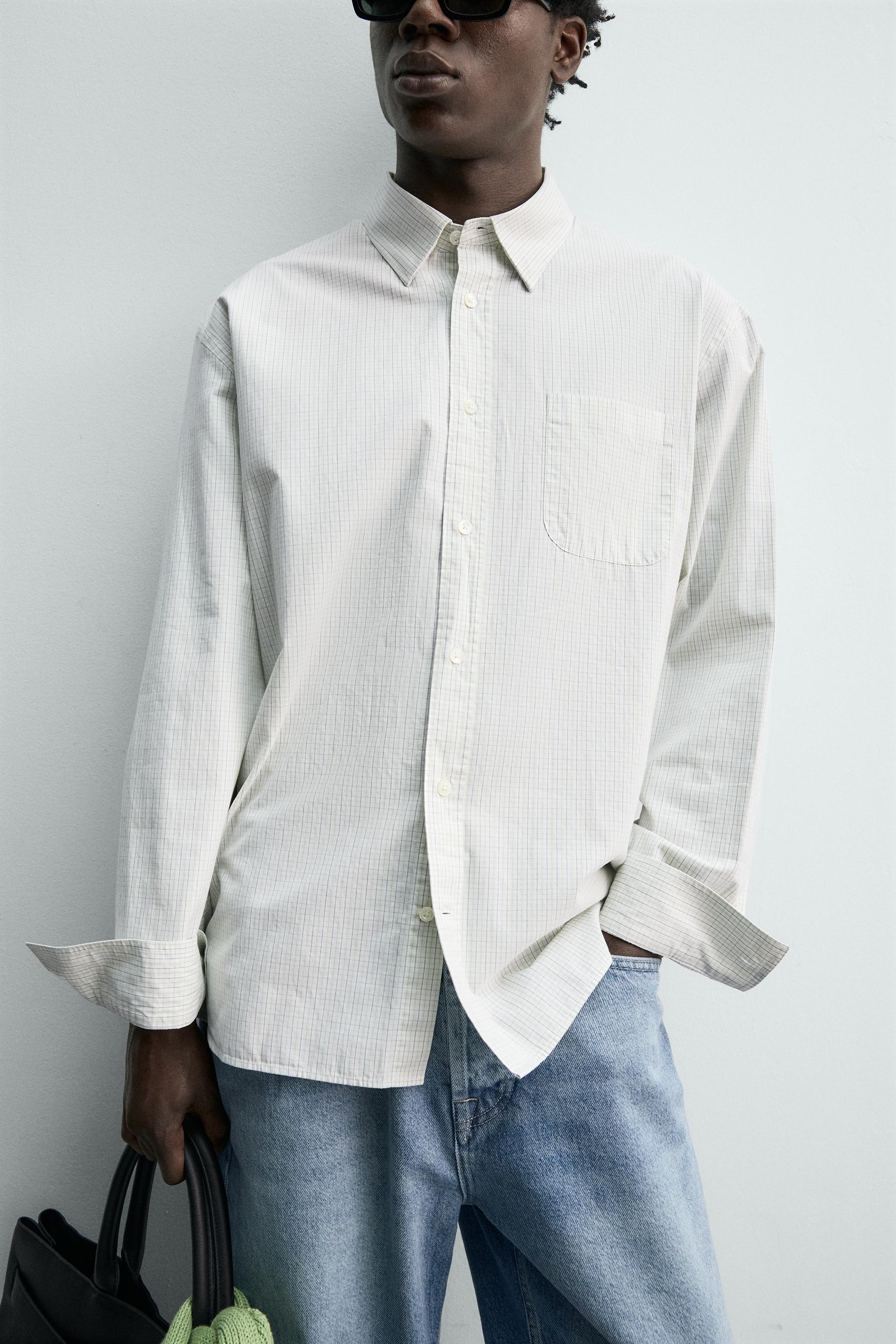 CHECK POPLIN SHIRT